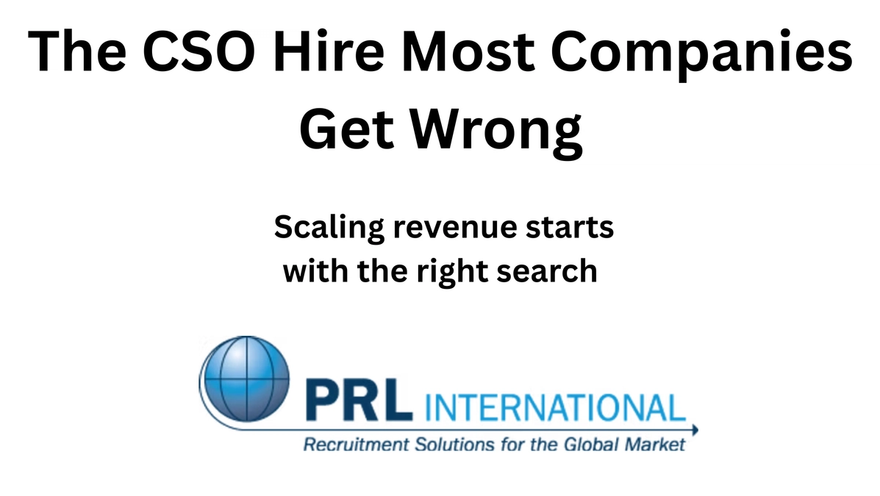 What Does It Take to Hire a Chief Sales Officer Who Can Actually Scale Revenue?