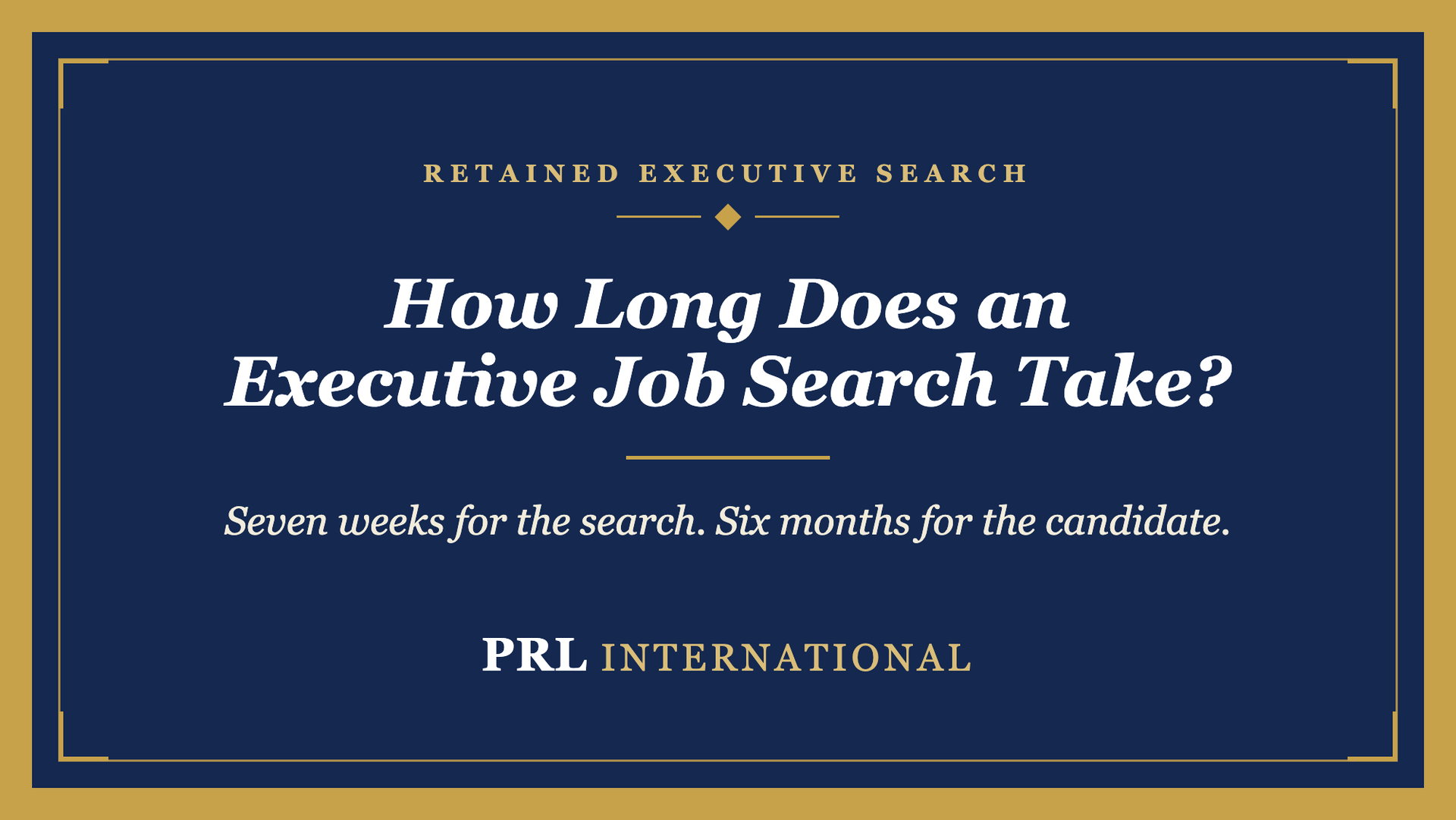 How Long Does an Executive Job Search Actually Take?