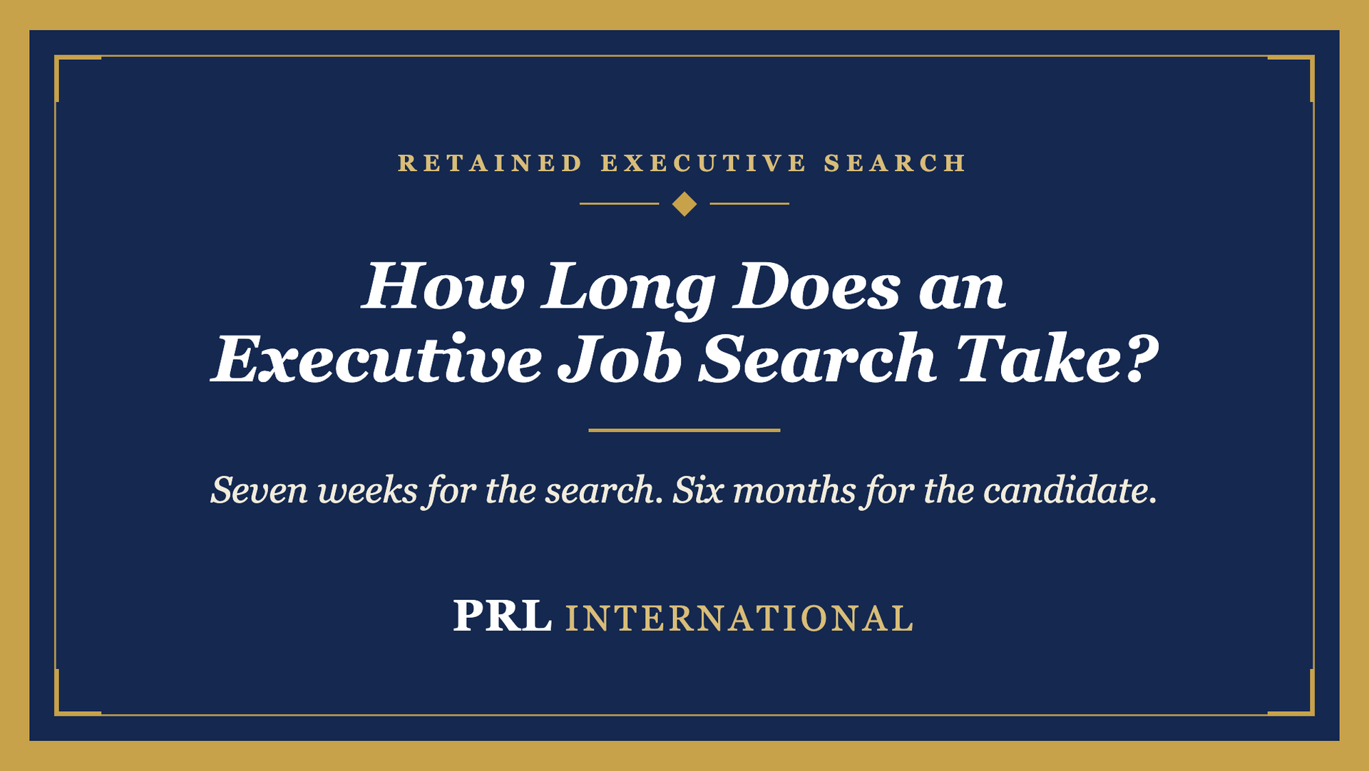 How Long Does an Executive Job Search Actually Take?