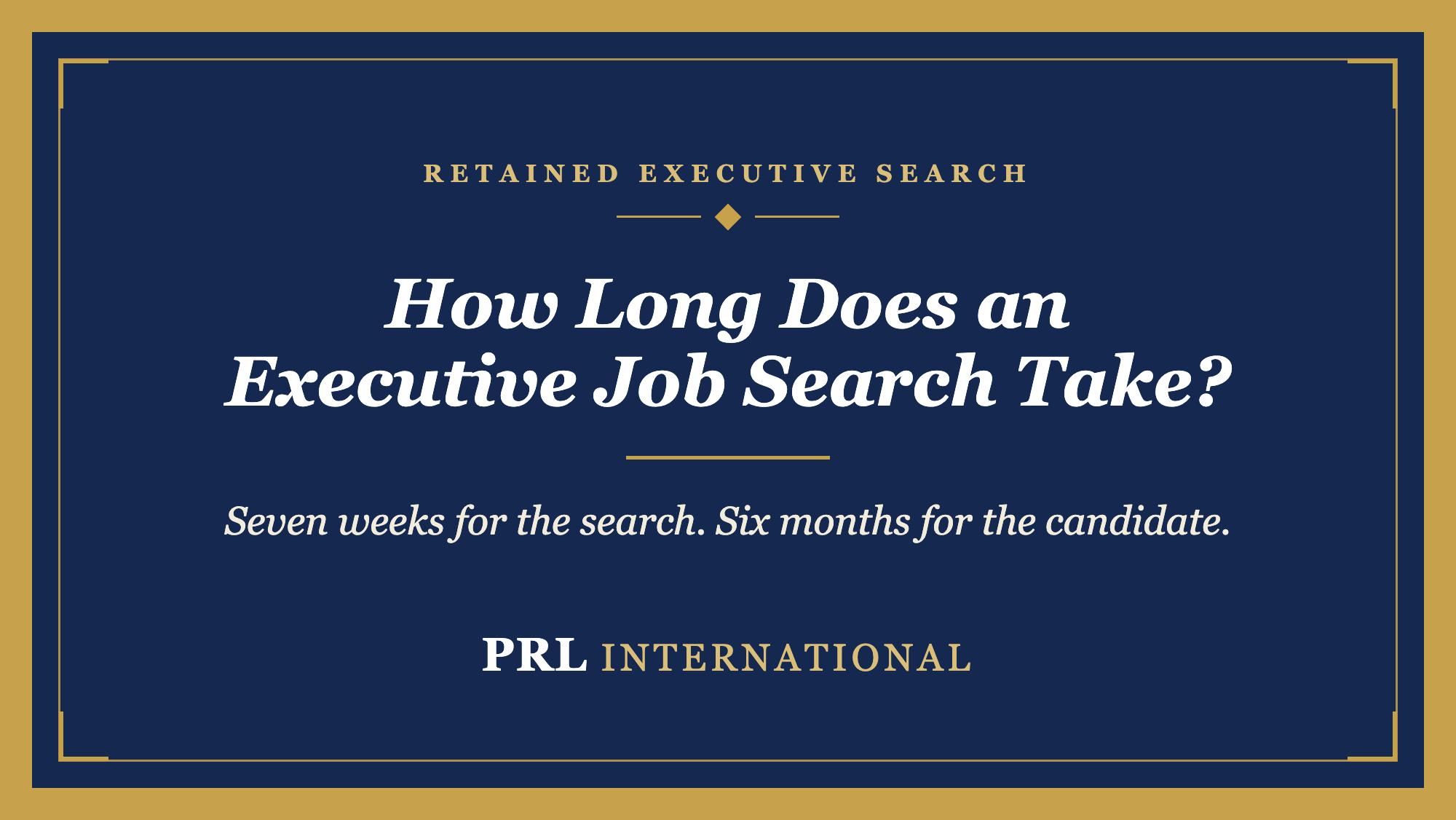 How Long Does an Executive Job Search Actually Take?
