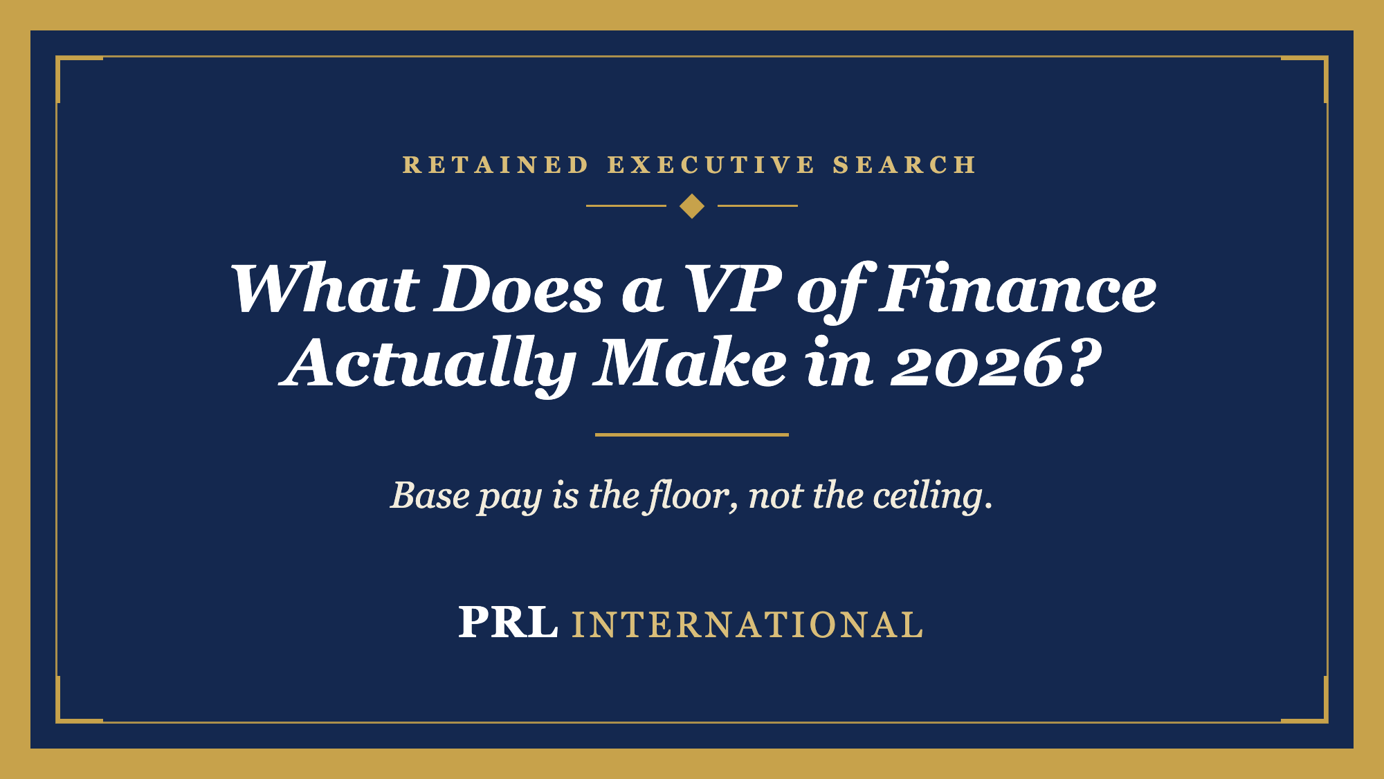 What Does a VP of Finance Actually Make in 2026?