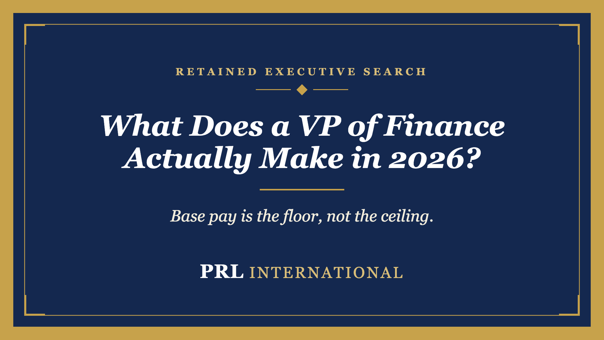 What Does a VP of Finance Actually Make in 2026?