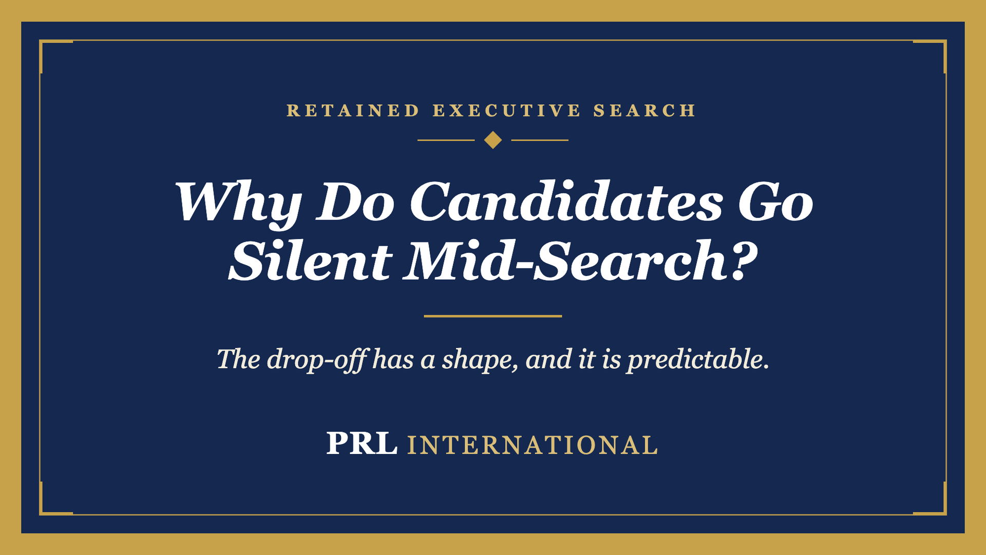 Why Do Executive Candidates Ghost Your Search, and What Can You Actually Do About It?