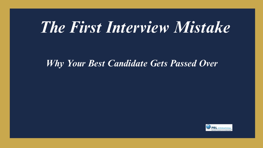 Why Do Hiring Managers Pass on Their Best Candidate in the First Interview?