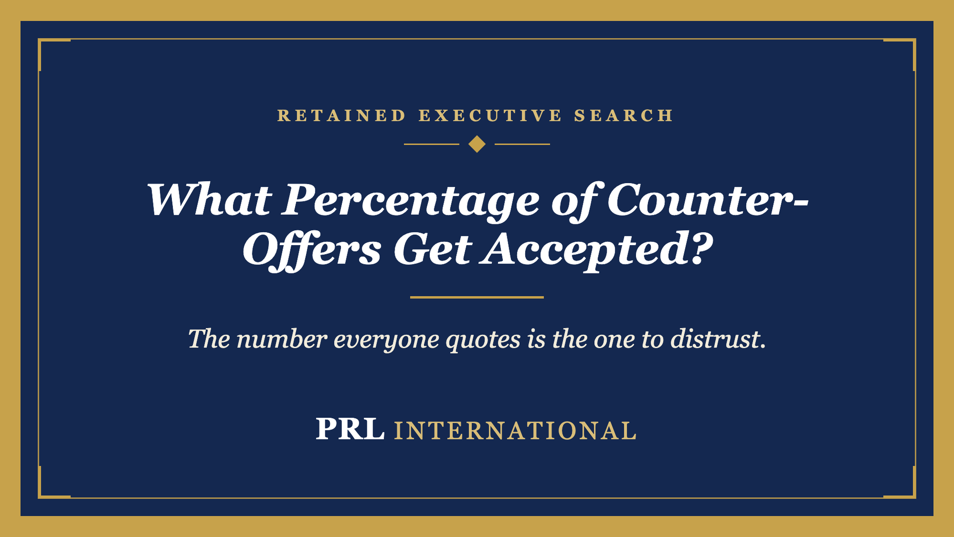 What Percentage of Counter-Offers Actually Get Accepted?