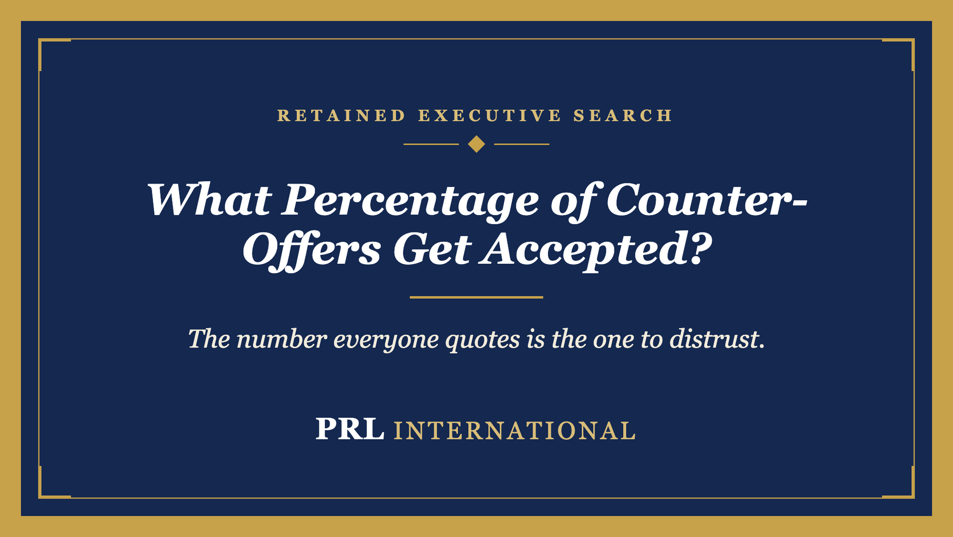 What Percentage of Counter-Offers Actually Get Accepted?
