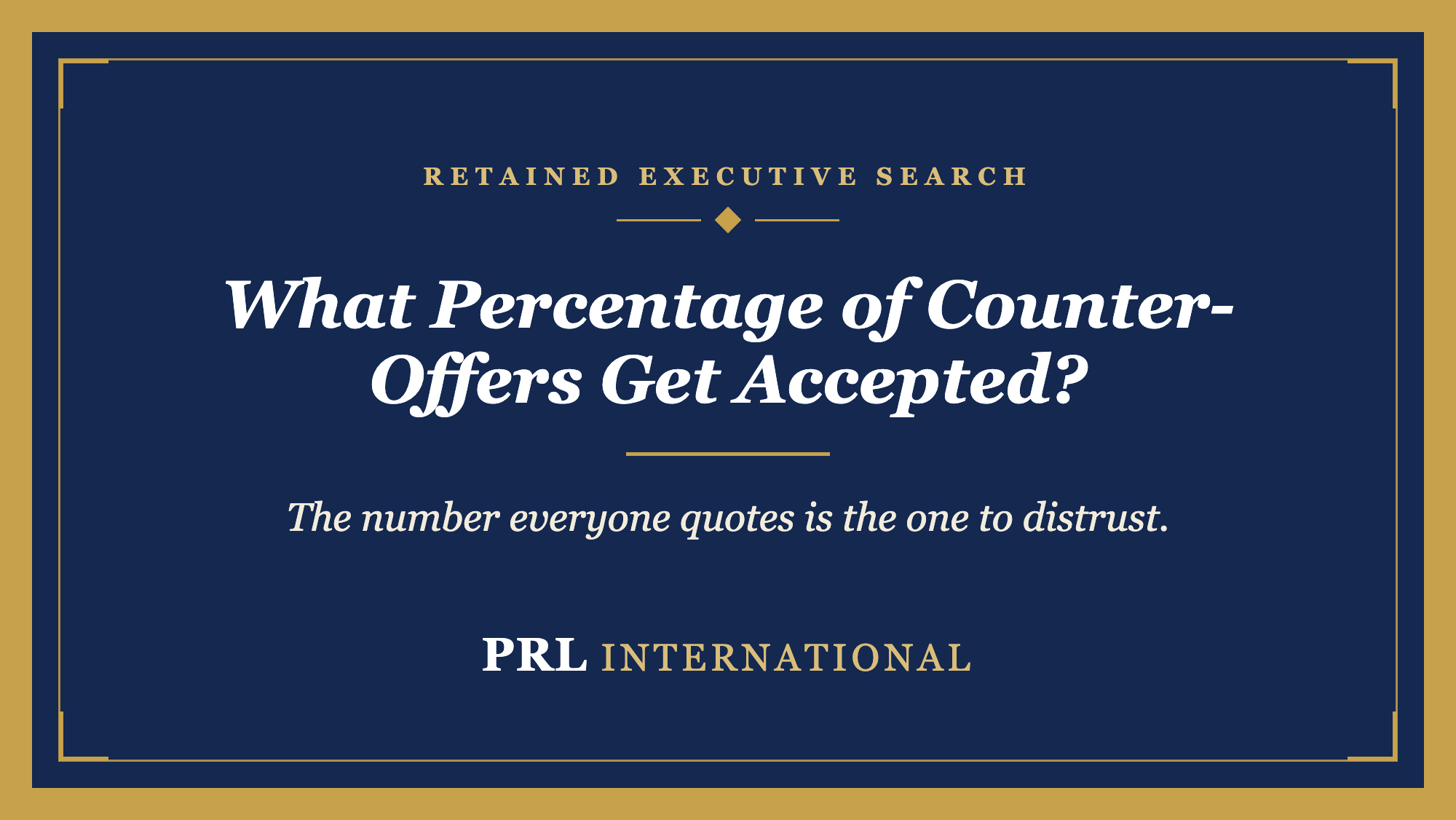What Percentage of Counter-Offers Actually Get Accepted?