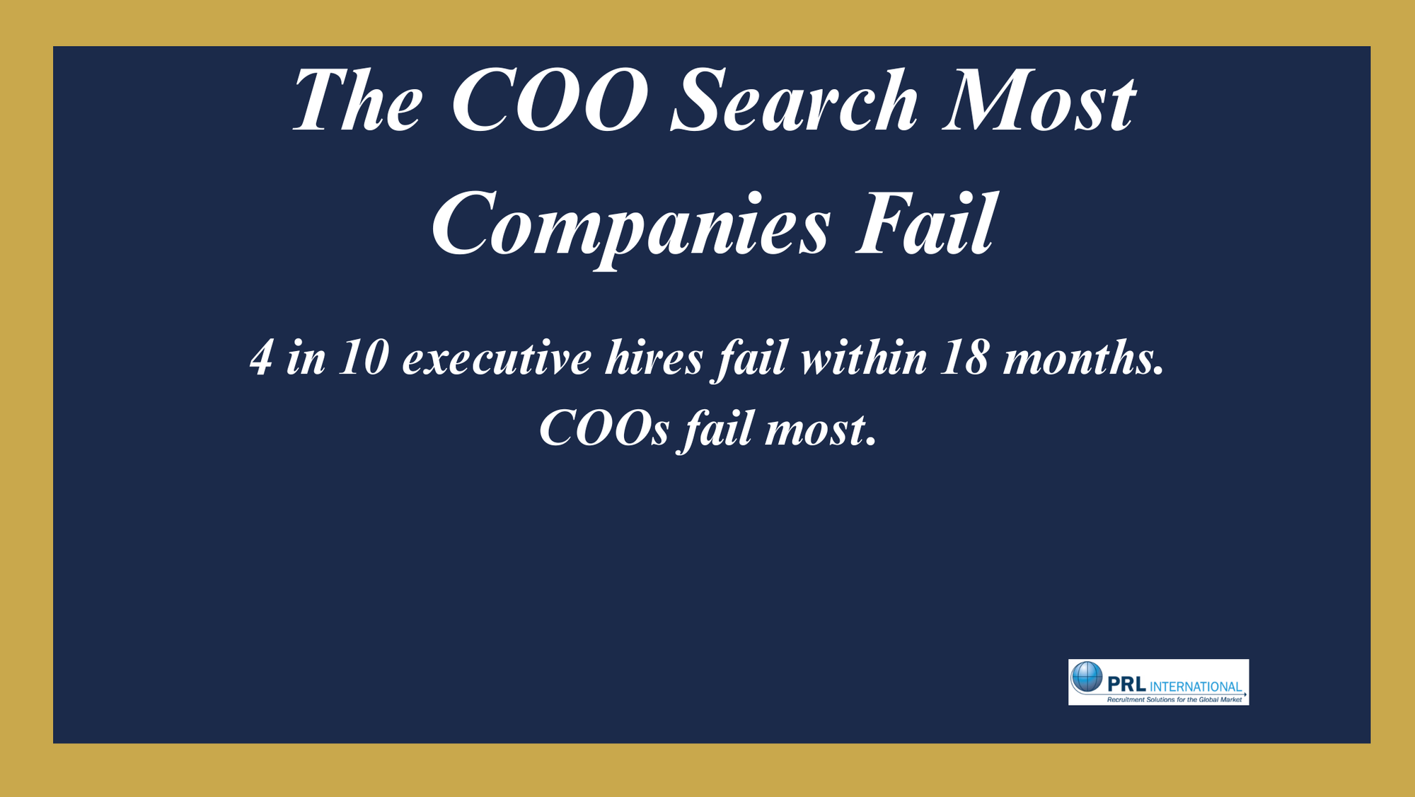 What Is the Promotion Trap That Breaks Every Mid-Market COO Search?