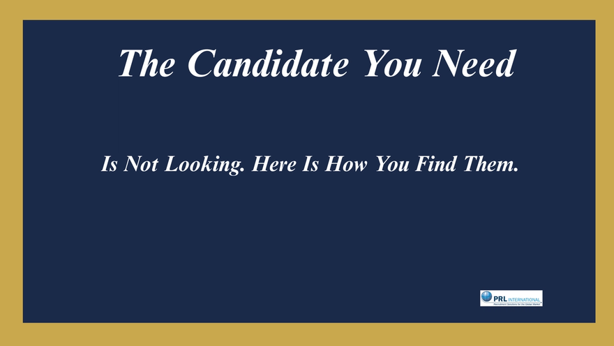 The Candidate You Need Is Not on LinkedIn Refreshing Their Profile