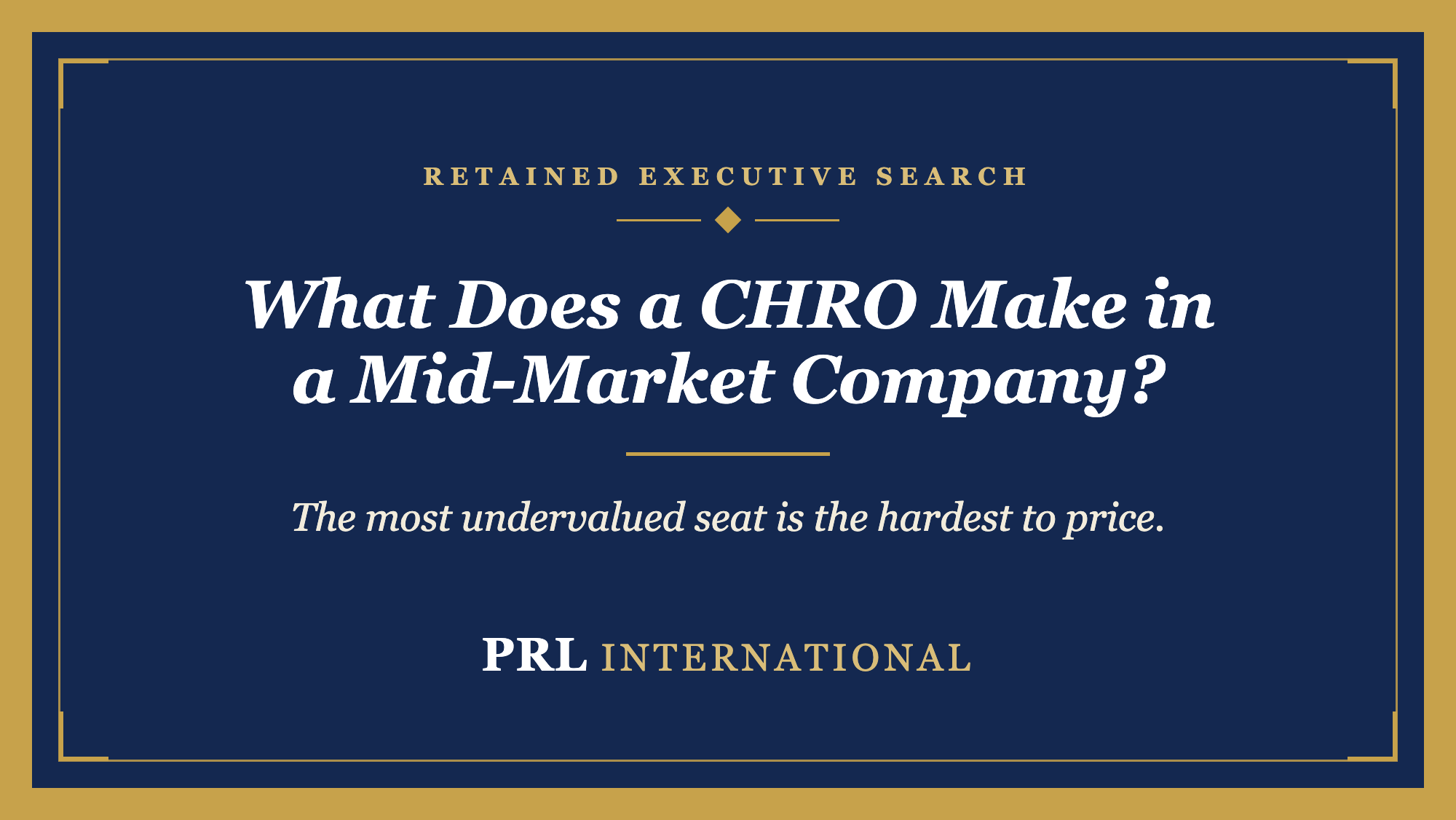 What Does a CHRO Make in a Mid-Market Company?