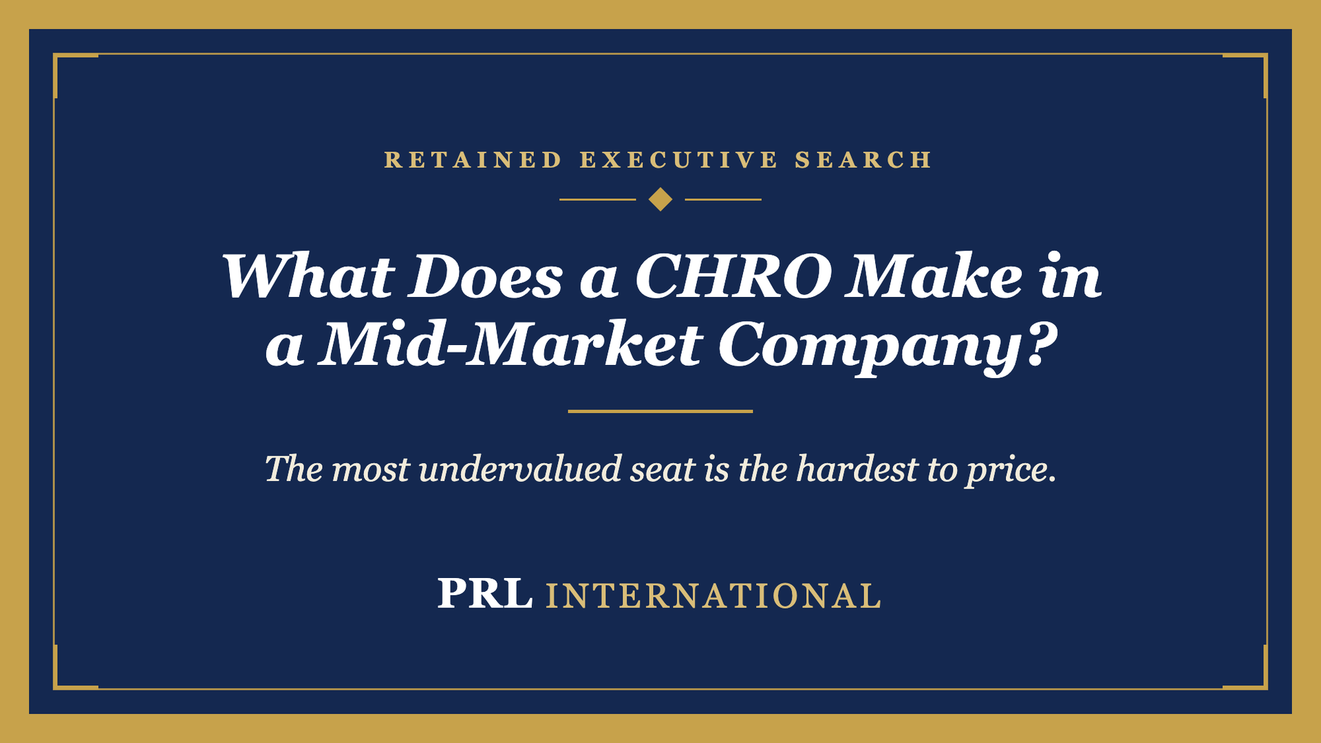 What Does a CHRO Make in a Mid-Market Company?