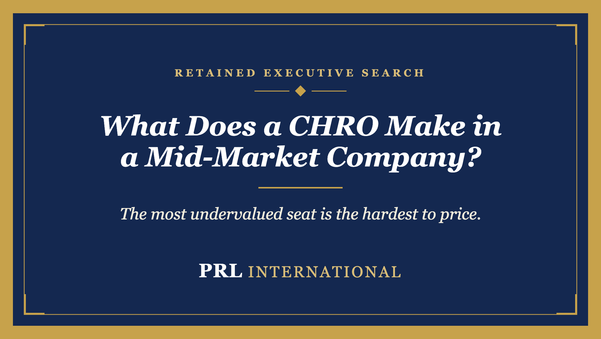 What Does a CHRO Make in a Mid-Market Company?