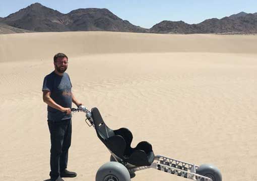 How big is the X3 off-road beach wheelchair?