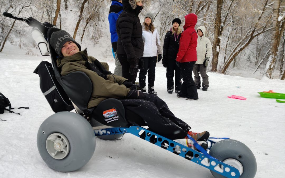 Off-road Wheelchair Sledding