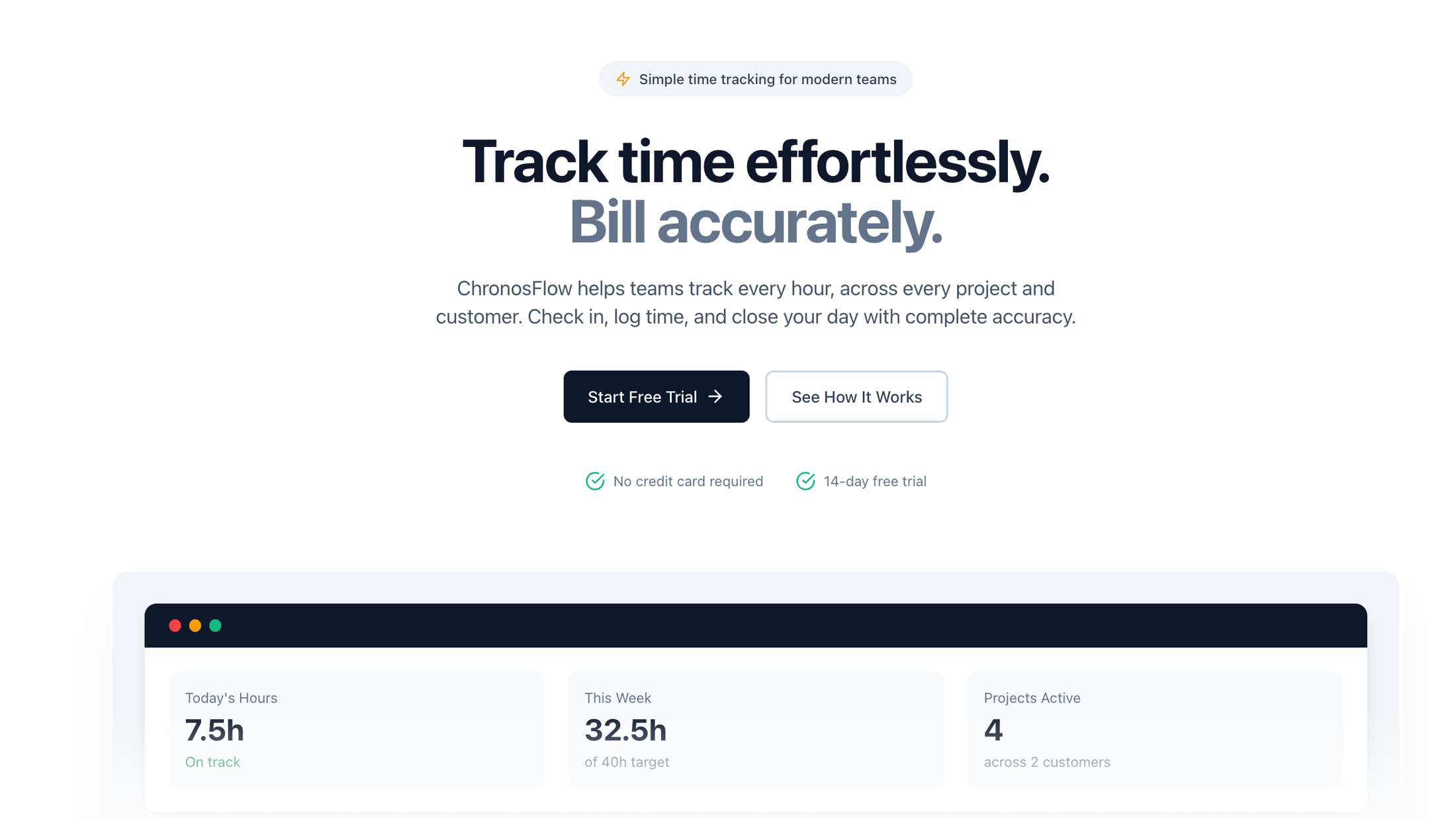 Chronosflow - Time Tracker