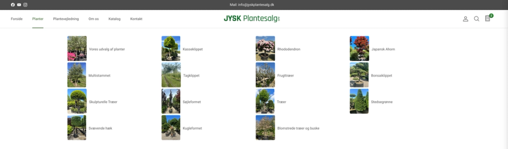 Jysk Plantesalg — Shopify Webshop
