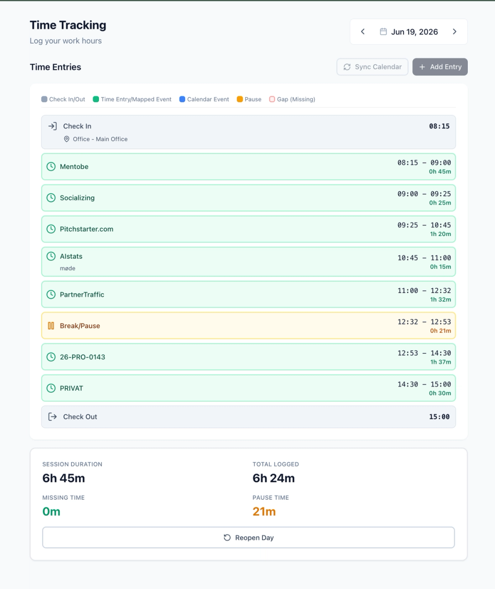 Chronosflow - Time Tracker