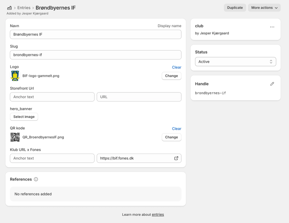 Fones.dk — Shopify Webshop with Club Kickback