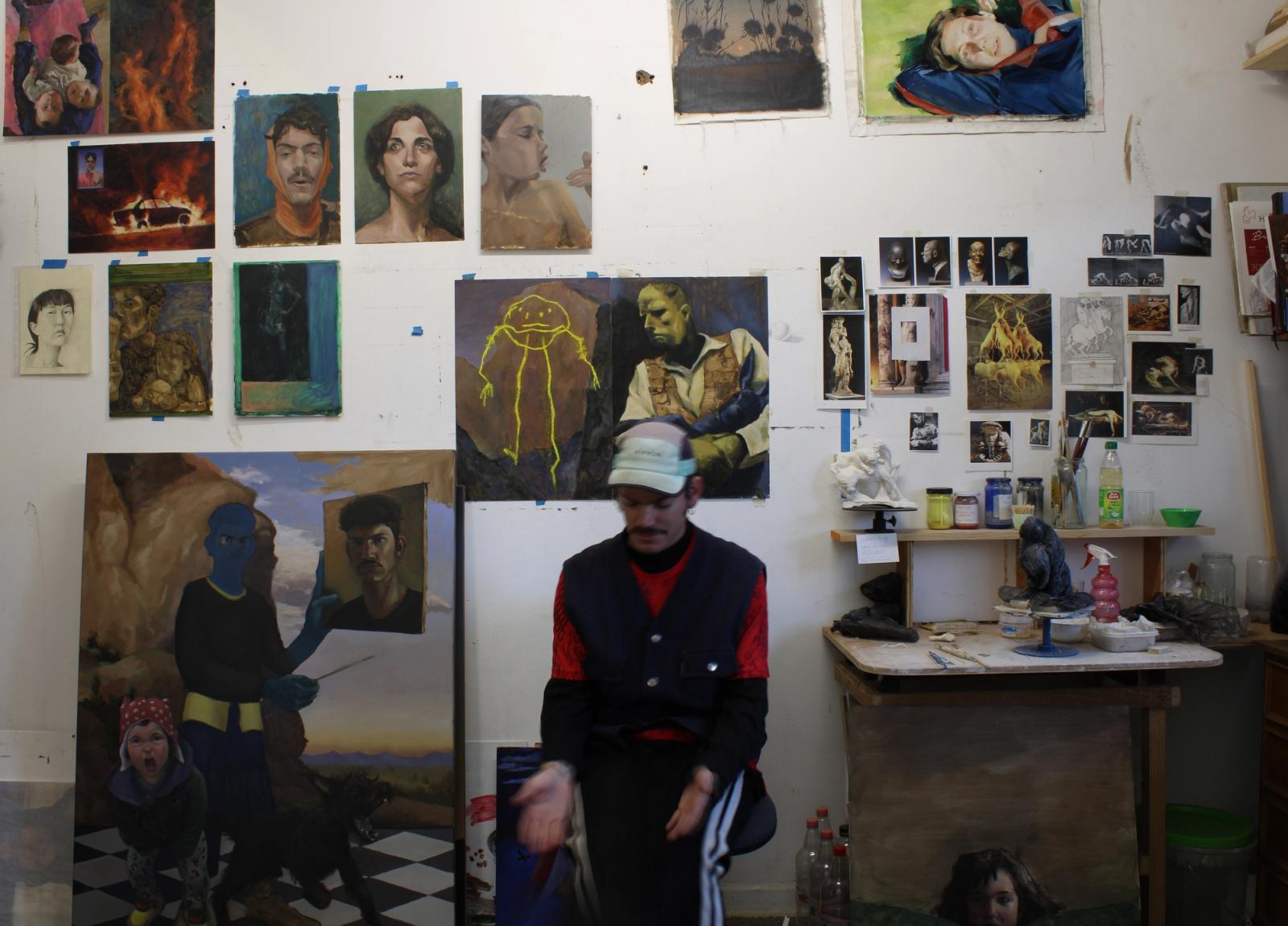 Martin Nitram en su taller