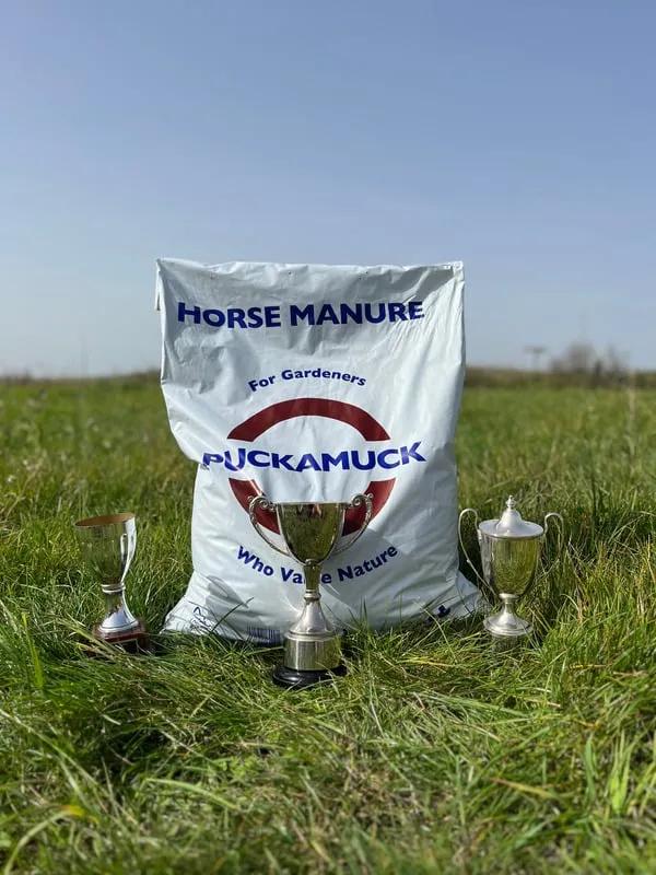 Our Puckamuck sack, surrounded by various awards we've won.