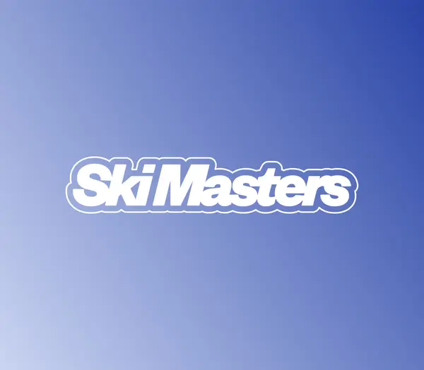 Skimasters logo for Heinemann’s retro-inspired travel retail game
