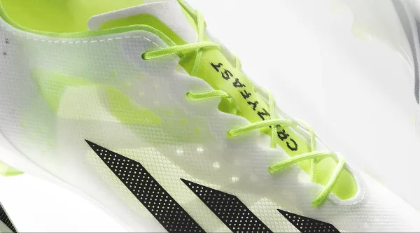 Close-up of the Adidas X Crazyfast football boot