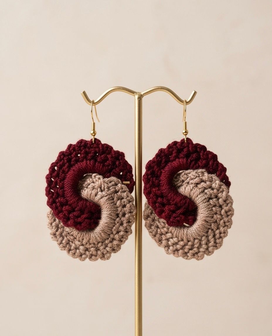 Duo Spiral Earrings DS02BG