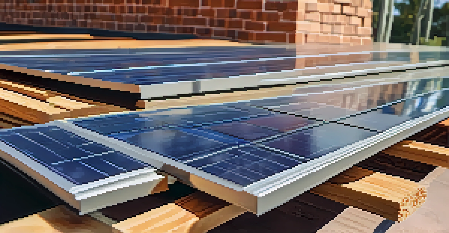 Close-up of eco-friendly building materials used in a construction project in Tampa.