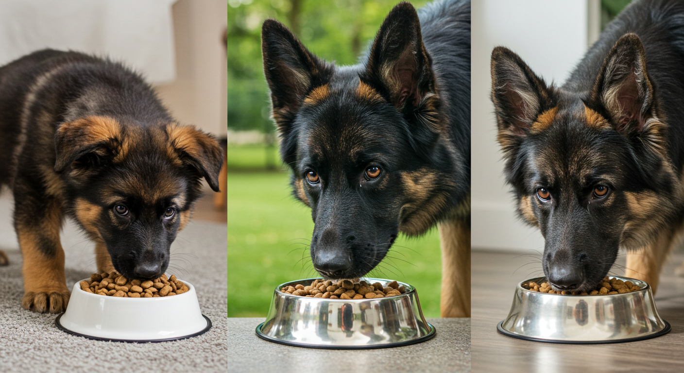 German Shepherd Feeding Chart by Age