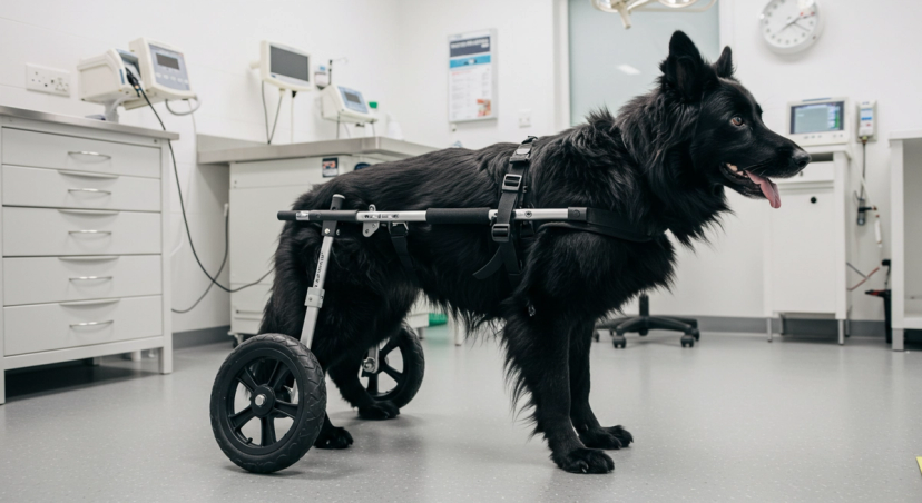 Dog With Wheels on Back Legs: How to Choose & Use a Rear Dog Wheelchair