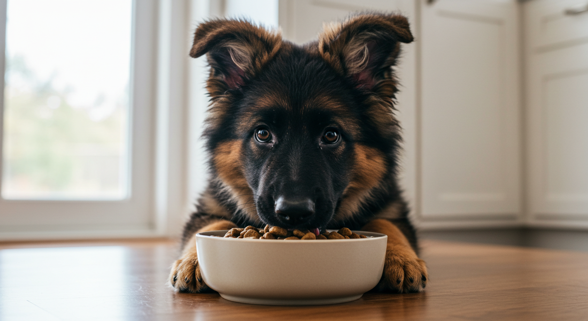 Puppy Stage: German Shepherd Feeding