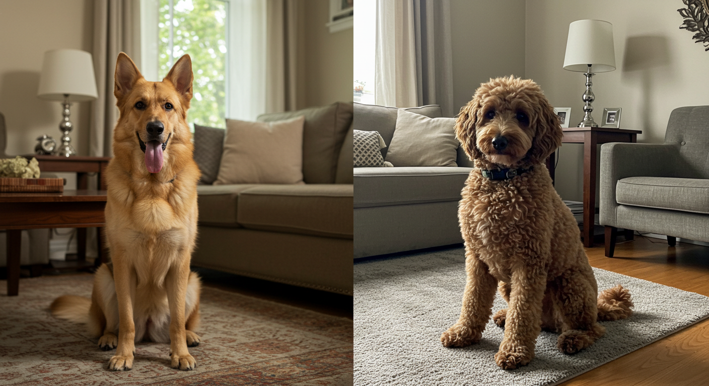 German Shepherds vs. Poodles