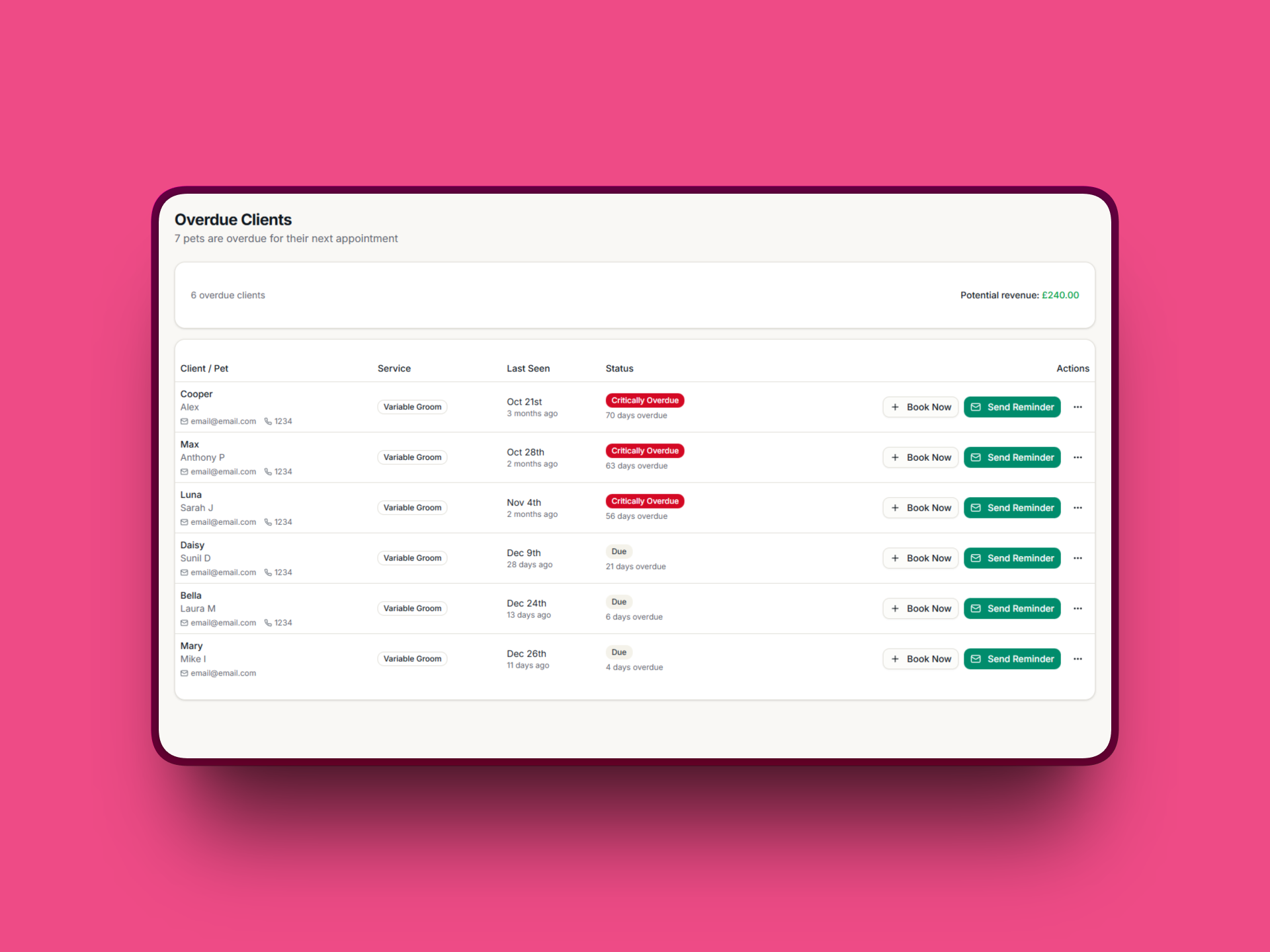 Client Retention Engine