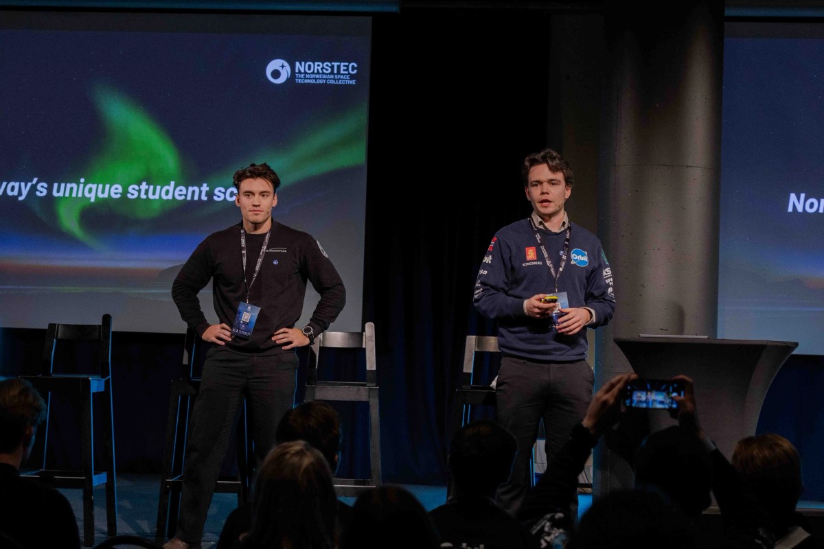 Daniel og Freider på Spaceport Norway