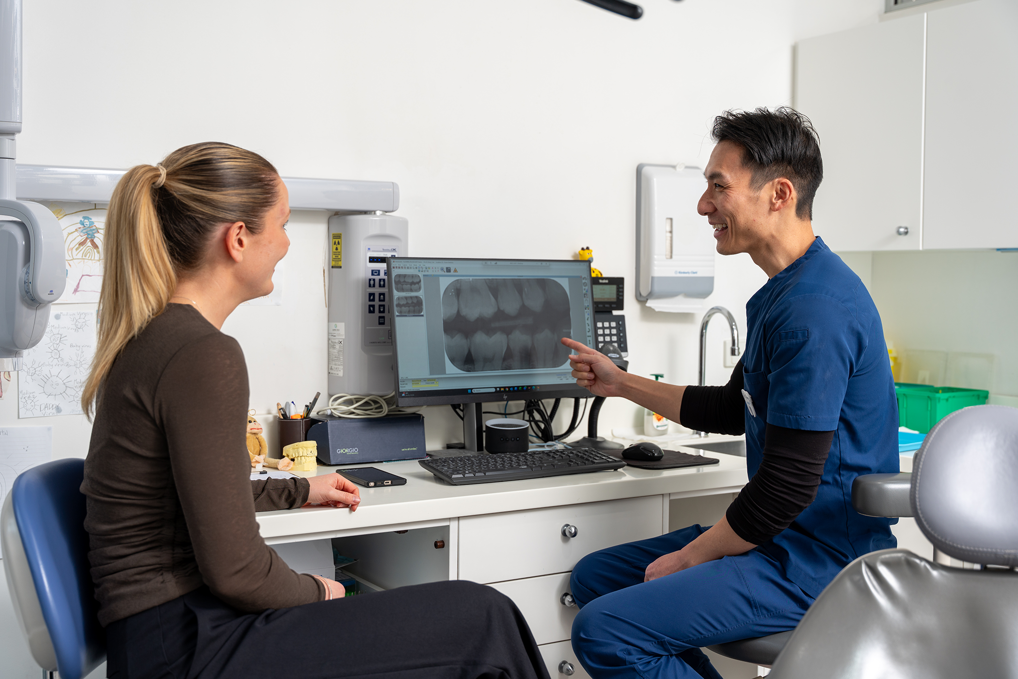 Patient with St Leonards dentist