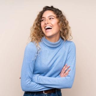 Young female with beautiful smile