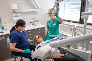 Our dental chairs are designed for patients to feel relaxed and comfortable.