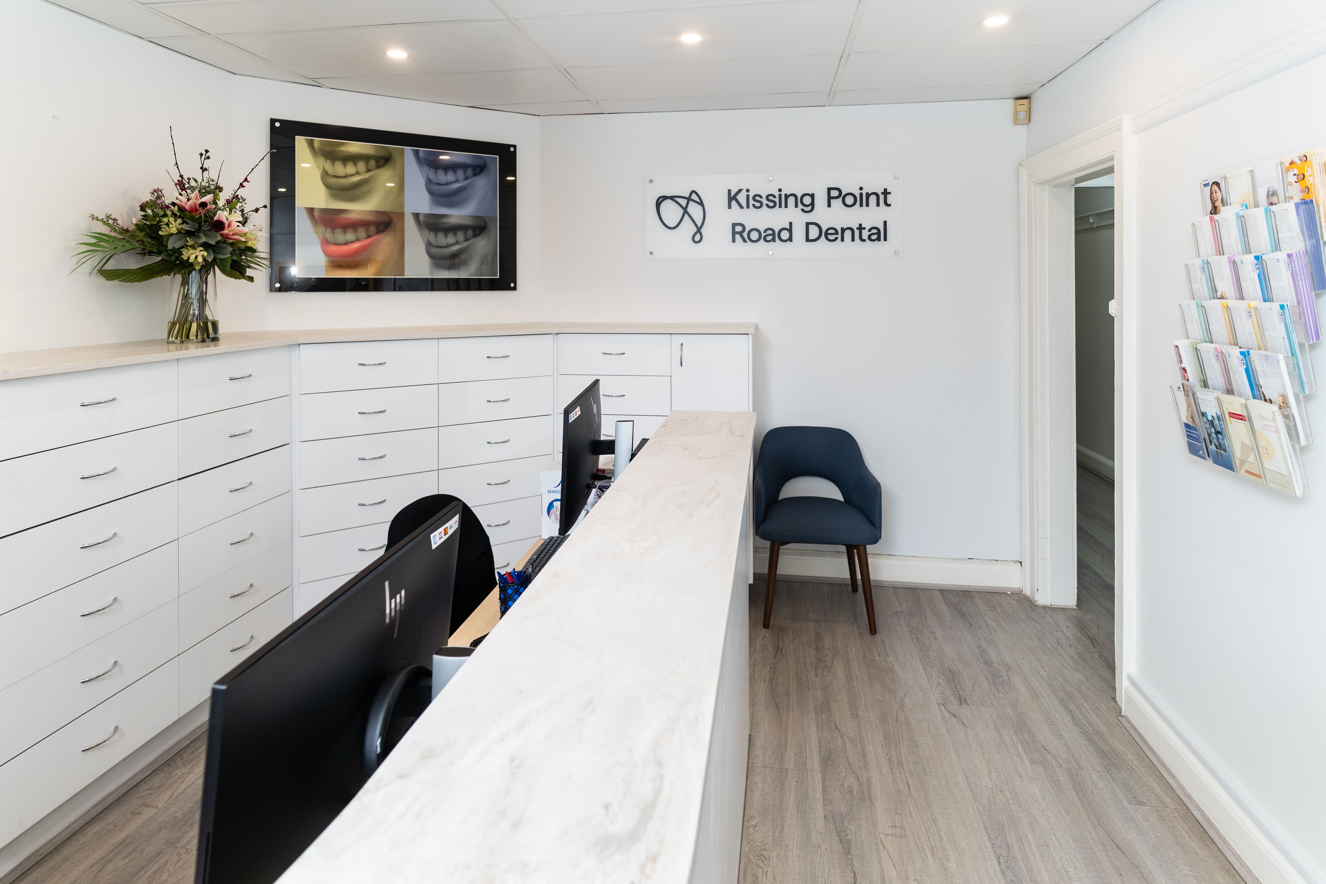 Image of Kissing Point Road Dental's reception in Turramurra.