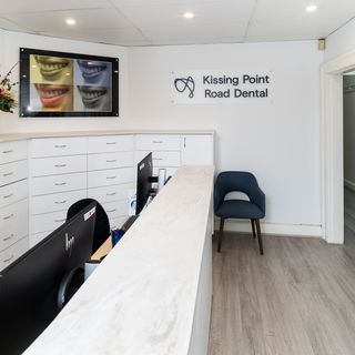 Image of Kissing Point Road Dental's reception in Turramurra.