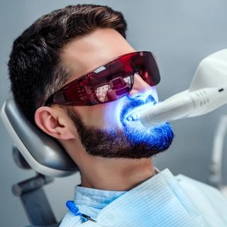 In-chair teeth whitening