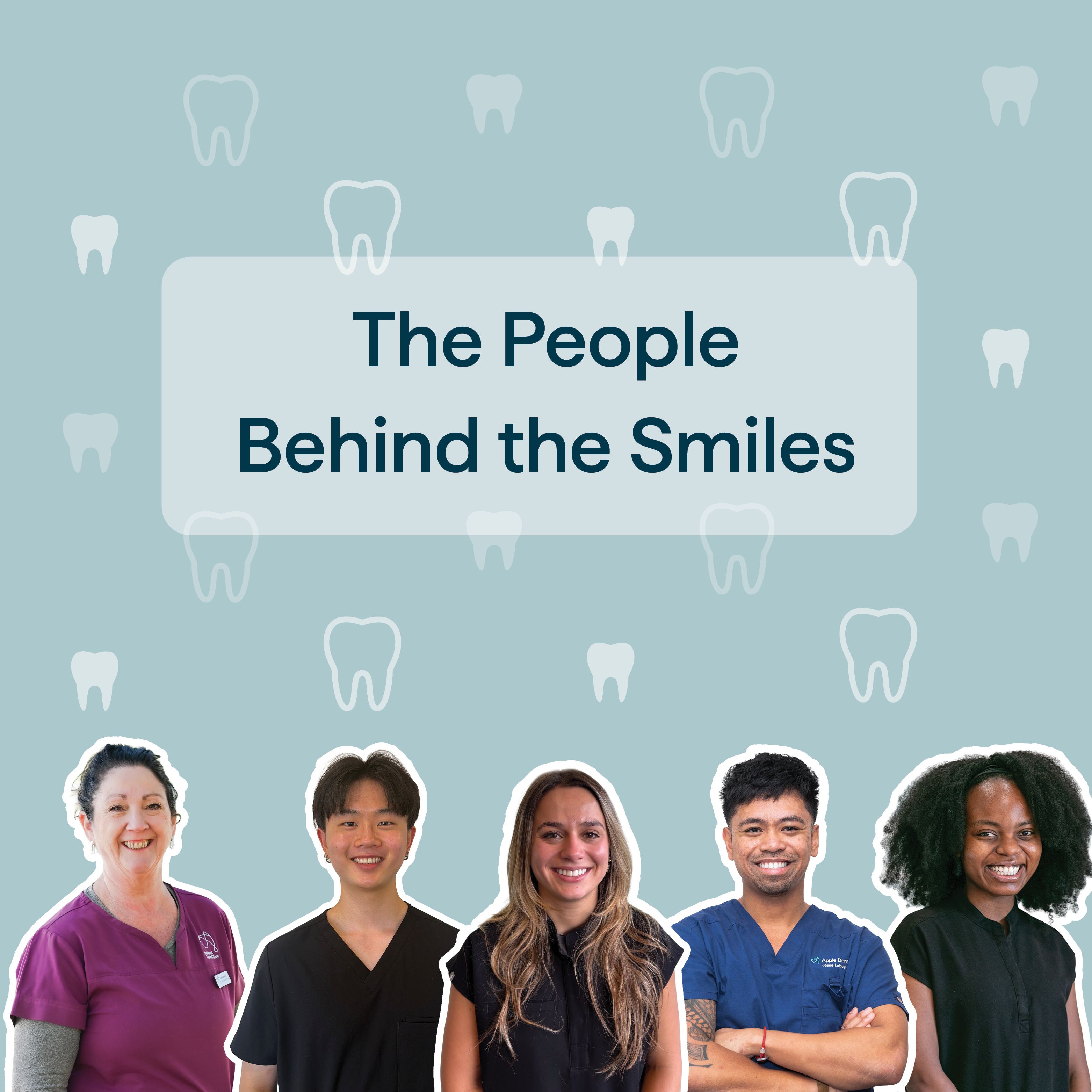 Image of a graphic that has our Kids Dental practitioners here at National Dental Care.
