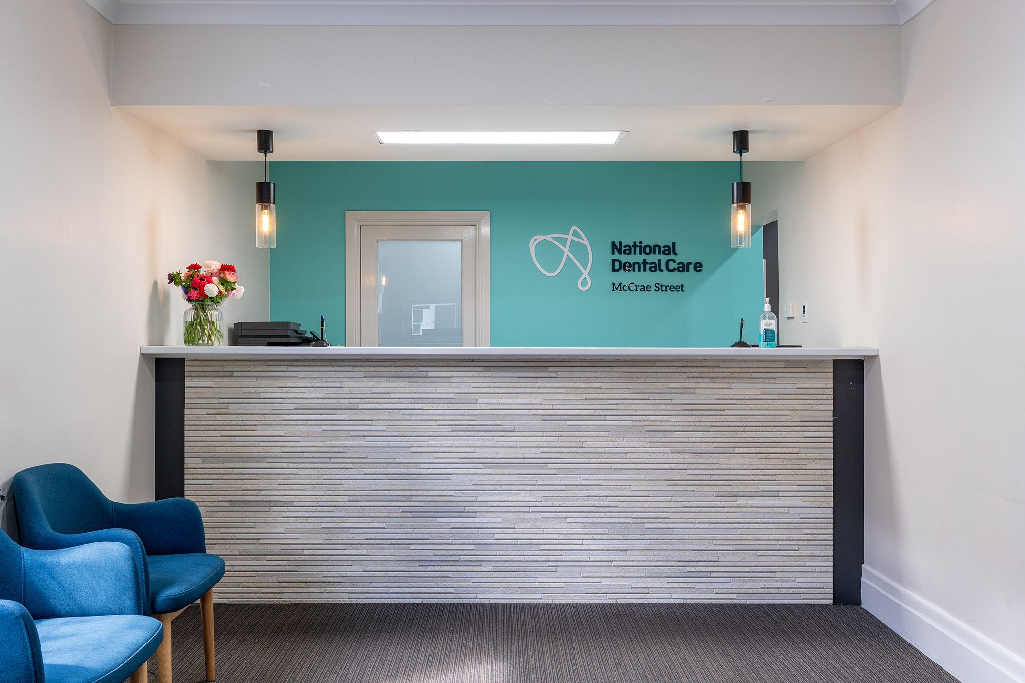 Image of the reception area at National Dental Care McCrae Street.