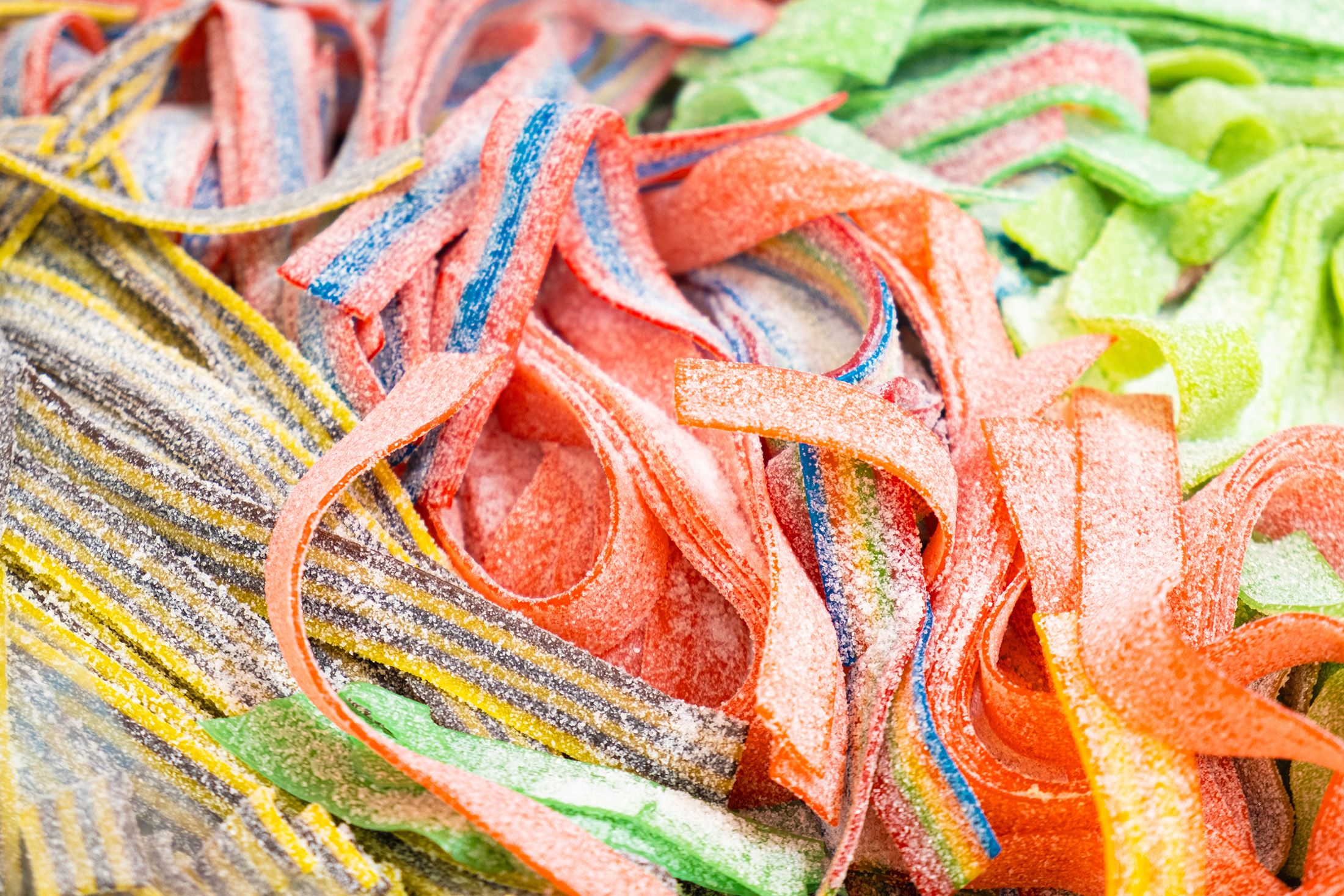 Image of sour straps, ranked 8th best Halloween treat.
