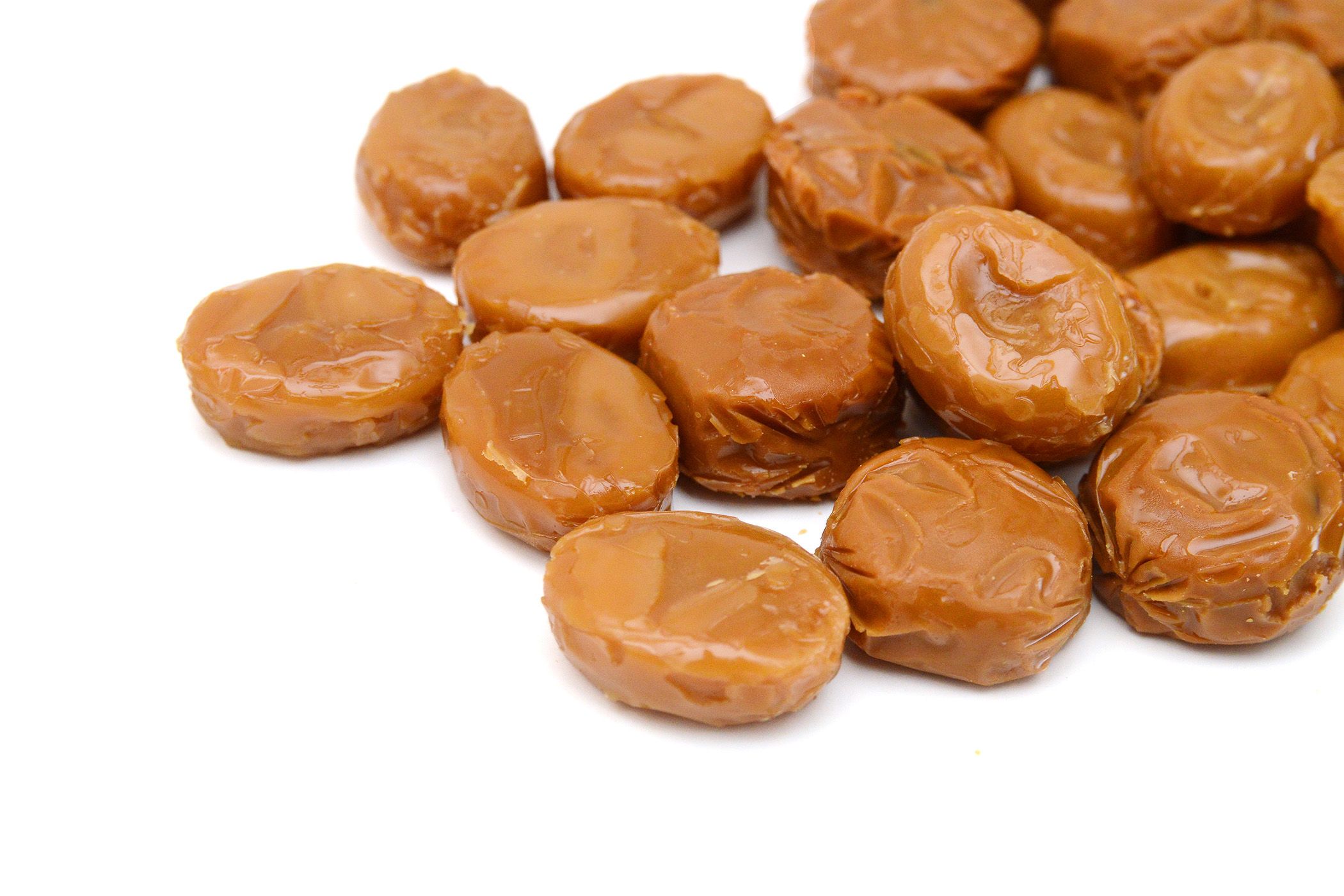 Image of hard caramel chews.