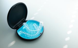 Invisalign, an example clear aligners and how they look.