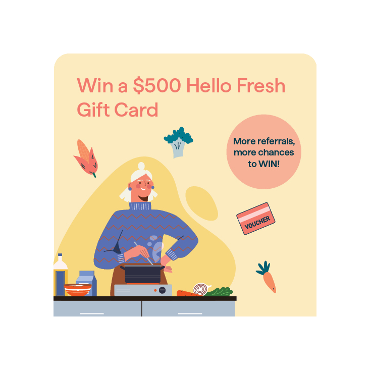 Refer A Friend prize graphic, win a $500 Summer Glow Up Kit.