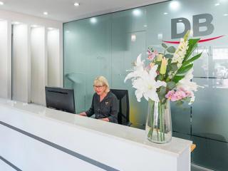 Image of a receptionist area at DB Dental, come visit our local dentist.