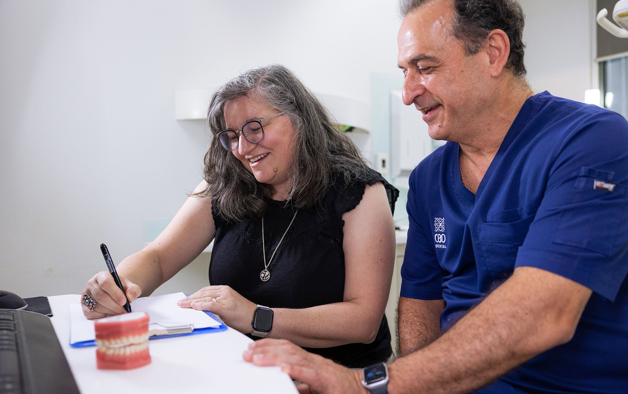 Once treatment is complete, we’ll reveal your refreshed smile