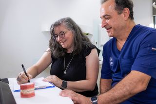 Once treatment is complete, we’ll reveal your refreshed smile