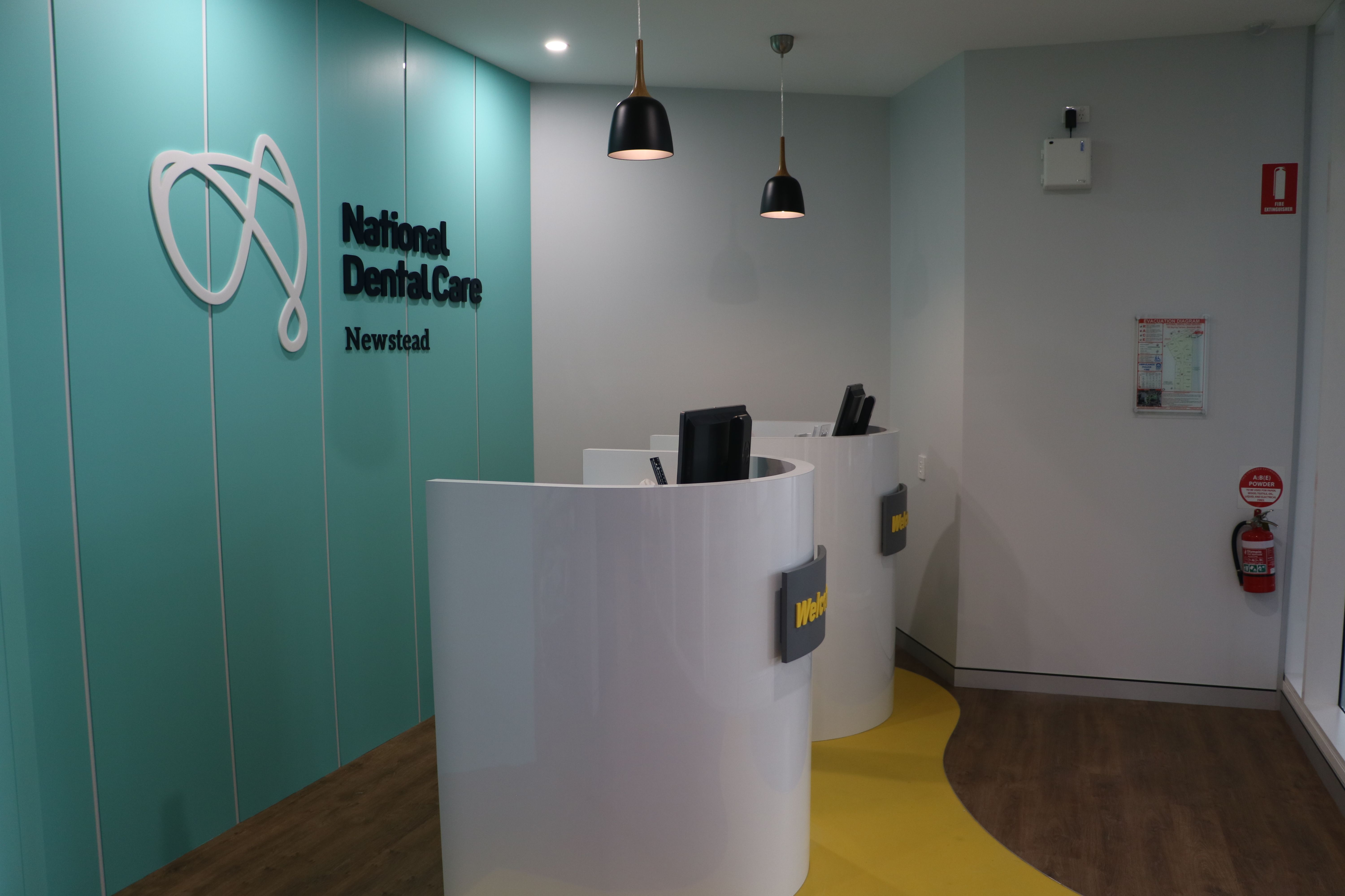 Image of a receptionist area of our dental practice, National Dental Care Newstead.